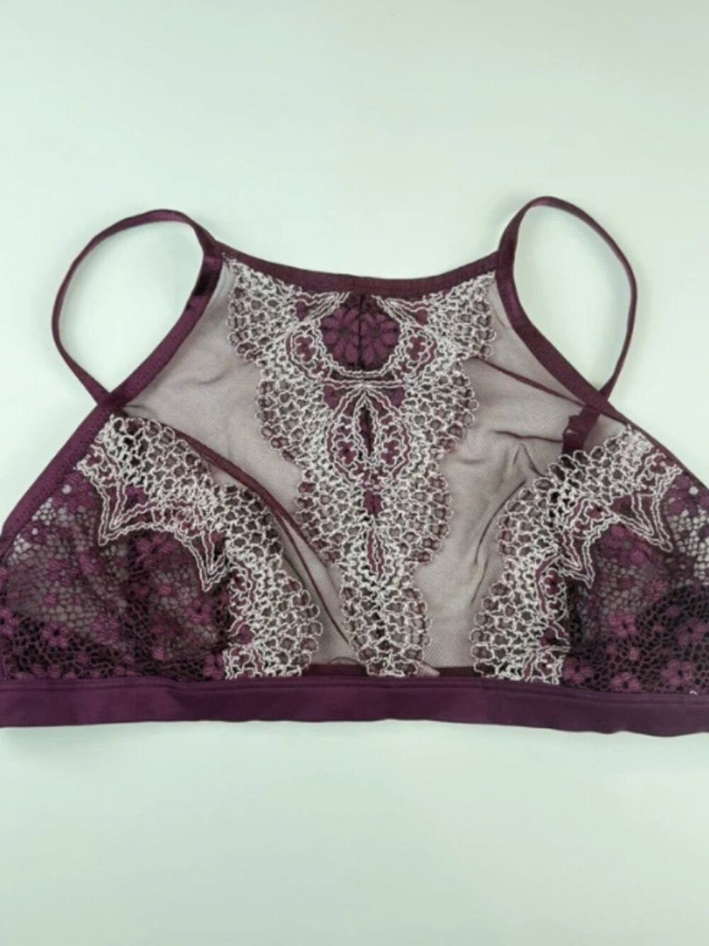 Victoria's Secret purple lace bra, size L